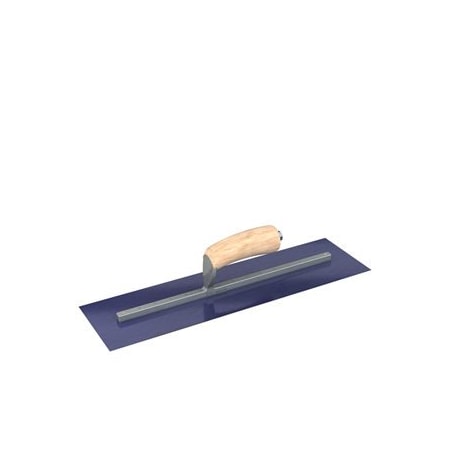 Steel City Trowels By Bon Bon 66-183 Finish Trowel, Square, Blue Steel, 18 X 5, Wood 66-183